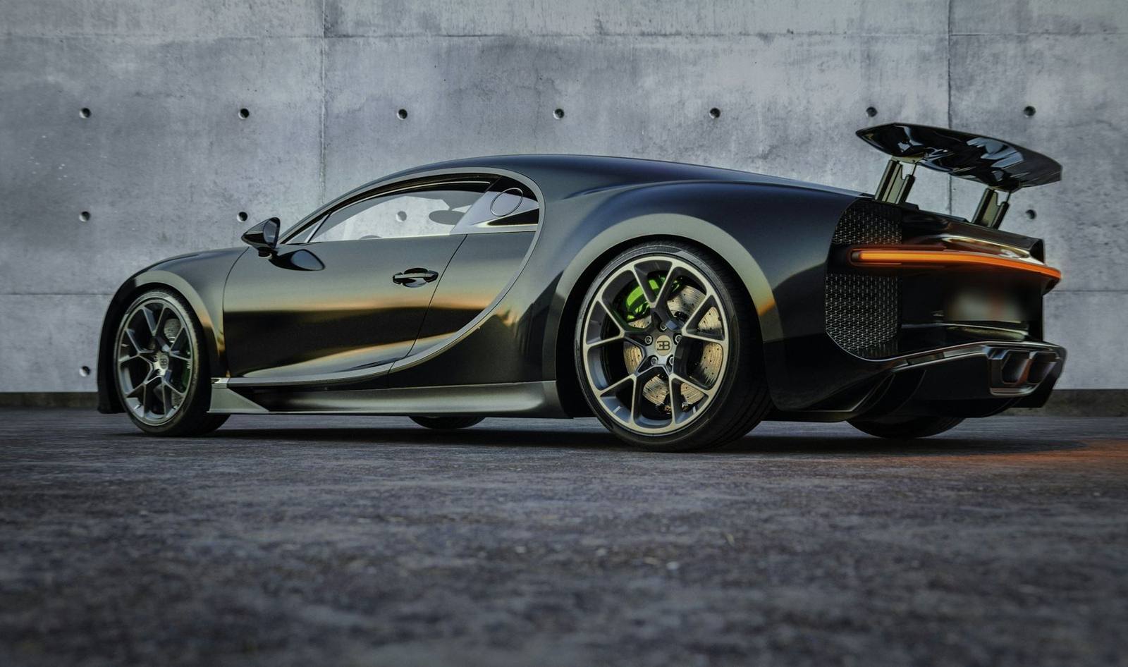 Bugatti Chiron Sport, vue trois-quarts arrière